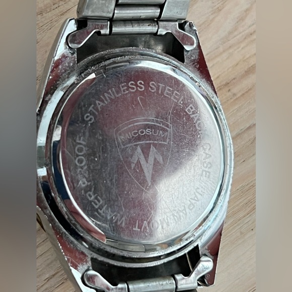 Micosum Men’s Watch Two atone Bracelet and Case Blue Dial - Picture 7 of 11